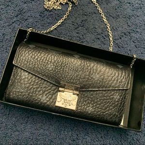 MCM Coated Canvas Wallet on a Chain